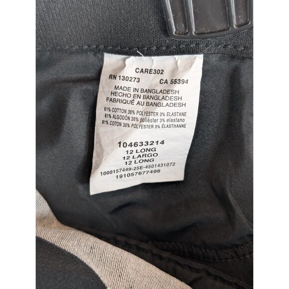 Lee Trouser Regular Fit Mid Rise Flex Motion Pants Gray Women's Size 12 Long NWT - Picture 13 of 13